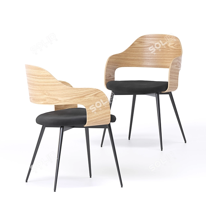 Scandi Dining Chair: JYSK Hvidovre 3D model image 3