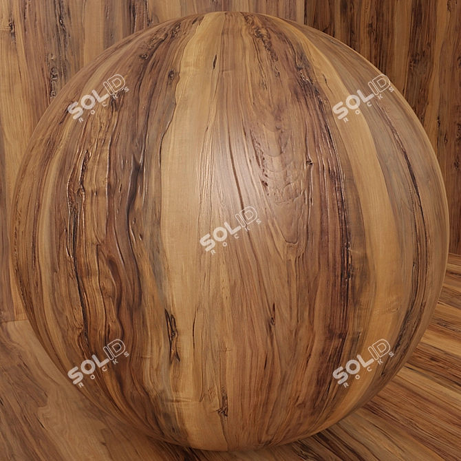 Seamless Wood Box Set 3D model image 3