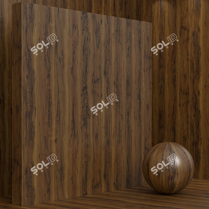 Seamless Wood Box Set 3D model image 4