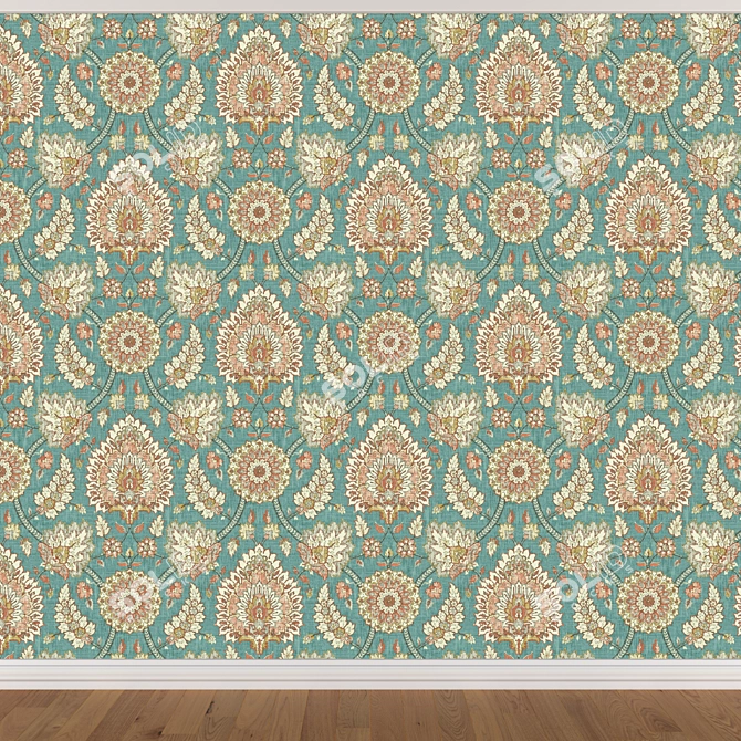 Seamless Wallpaper Set - 3 Colors 3D model image 4