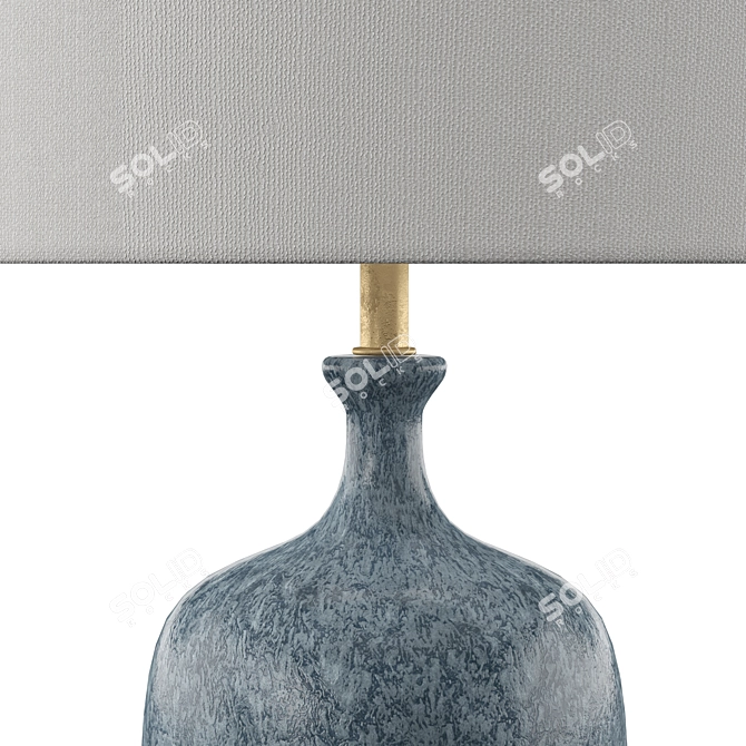 Culloden Table Lamp: Elegant Blue Lagoon Illuminate 3D model image 3