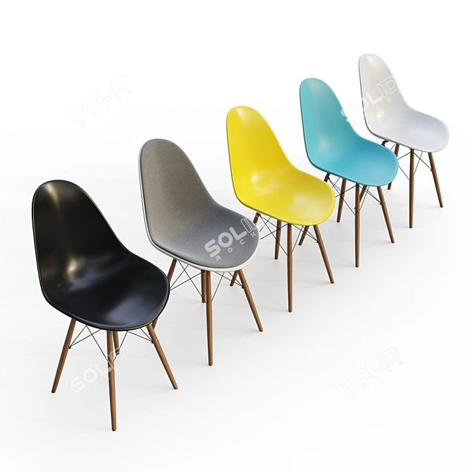 Elegant Eames Chair: Timeless Design 3D model image 3