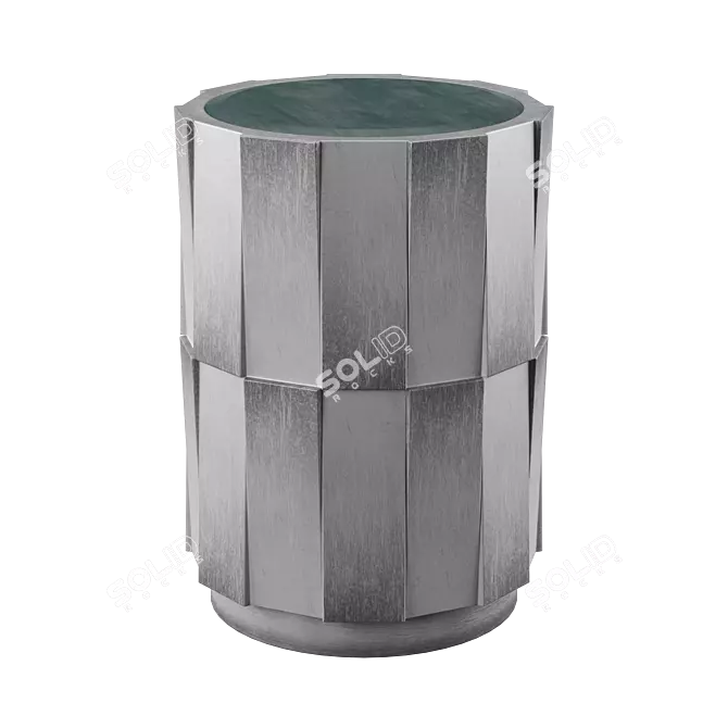 Sophisticated Gray Accent Table 3D model image 1