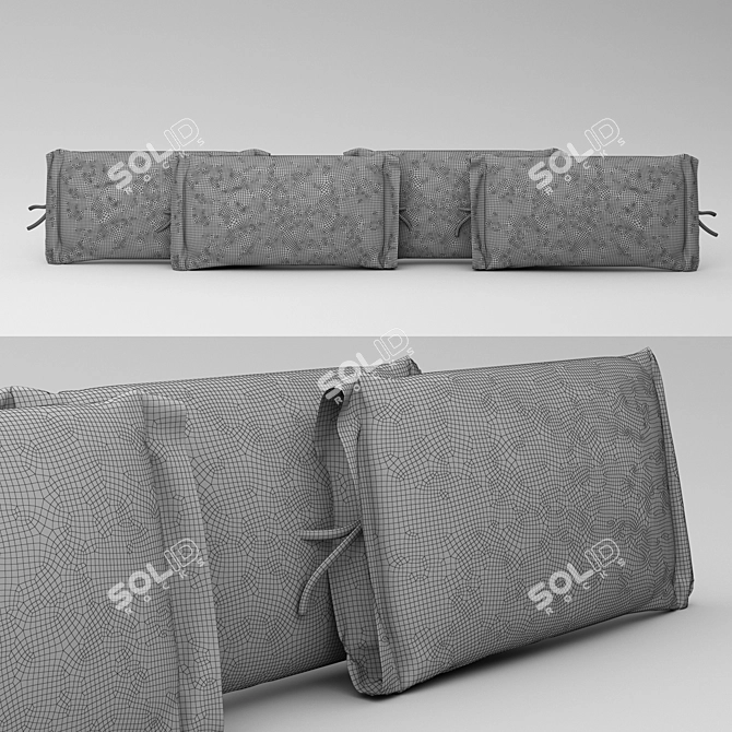 Muuto Accent Cushion - Stylish and Comfortable 3D model image 5