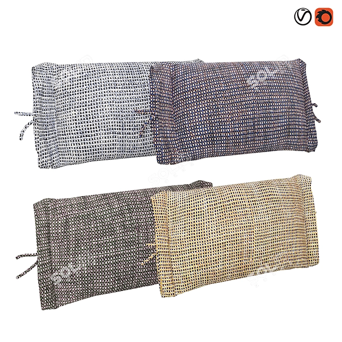 Muuto Accent Cushion - Stylish and Comfortable 3D model image 6