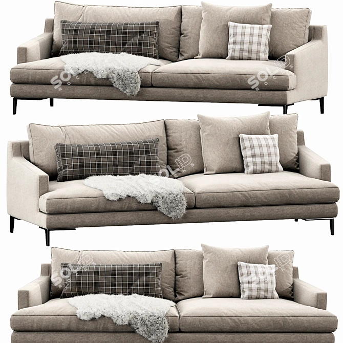 Modern Poliform Bellport Sofa 3D model image 1