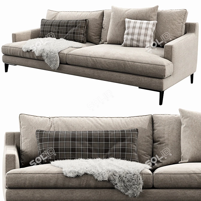 Modern Poliform Bellport Sofa 3D model image 3