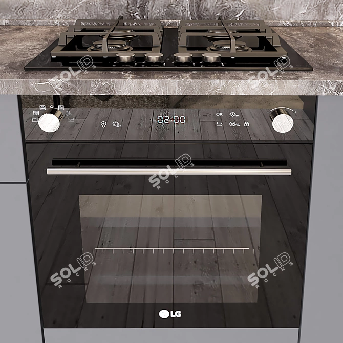 Kitchen 03: Unwrap, Version 2015 3D model image 5