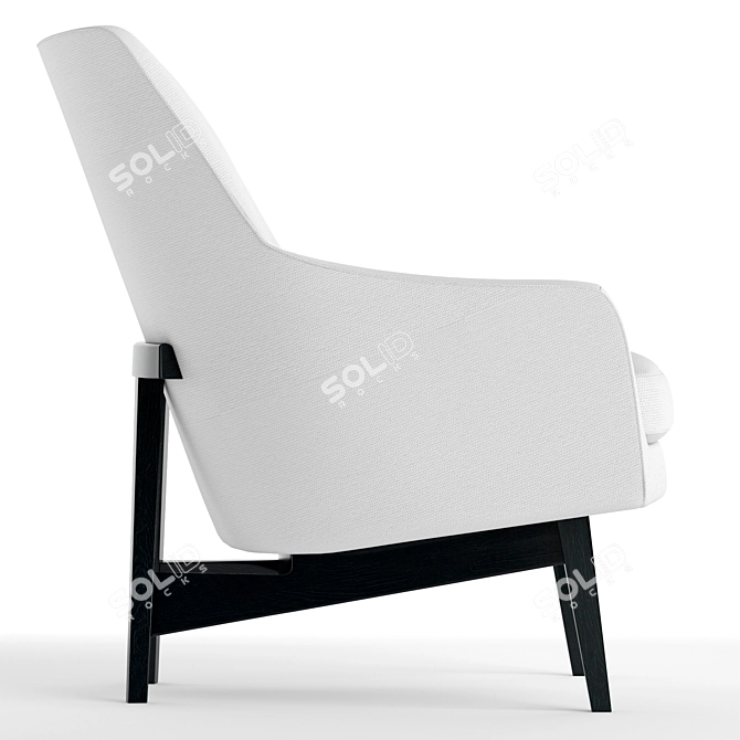 Fredericia A-Chair: Sleek and Stylish Armchair 3D model image 3