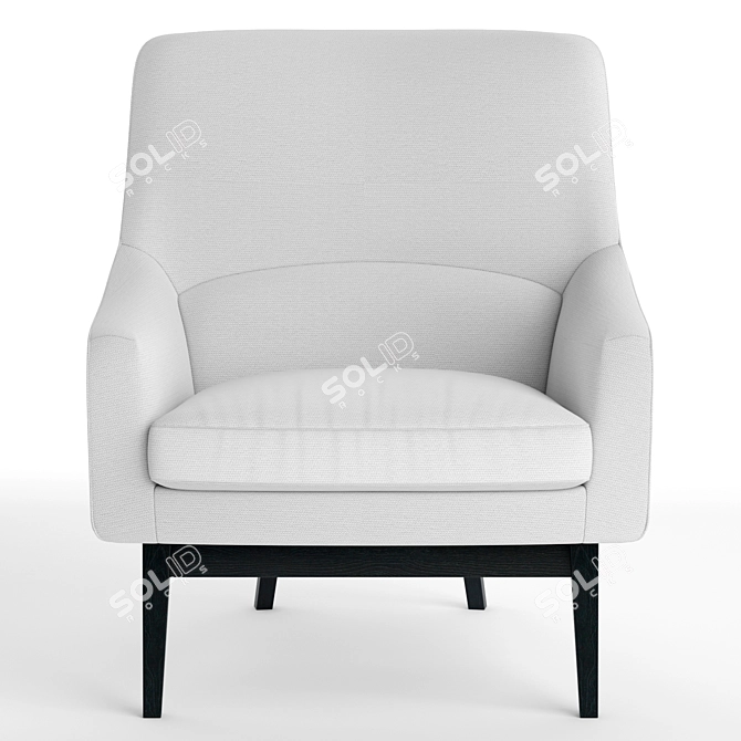 Fredericia A-Chair: Sleek and Stylish Armchair 3D model image 4