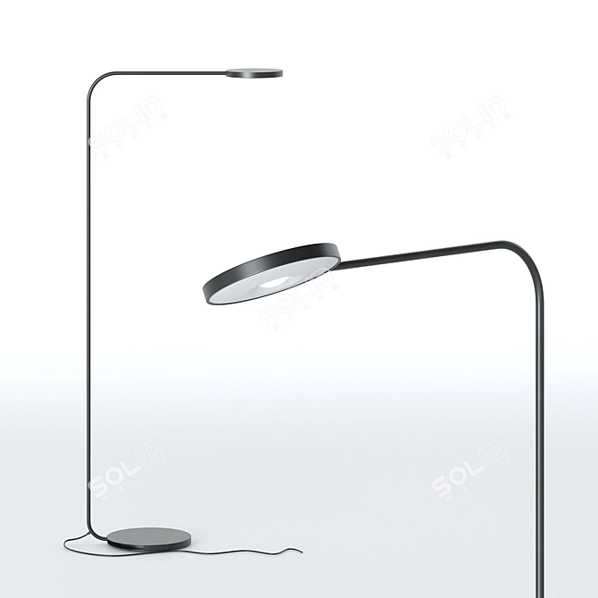Modern LED Floor Lamp by IKEA 3D model image 1