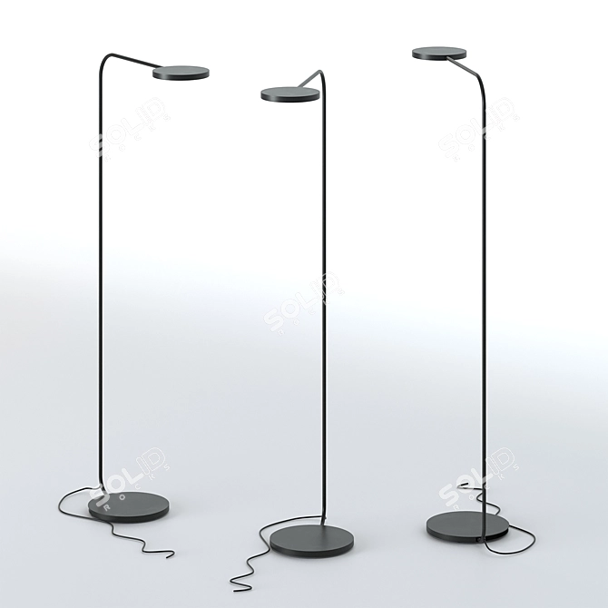 Modern LED Floor Lamp by IKEA 3D model image 3
