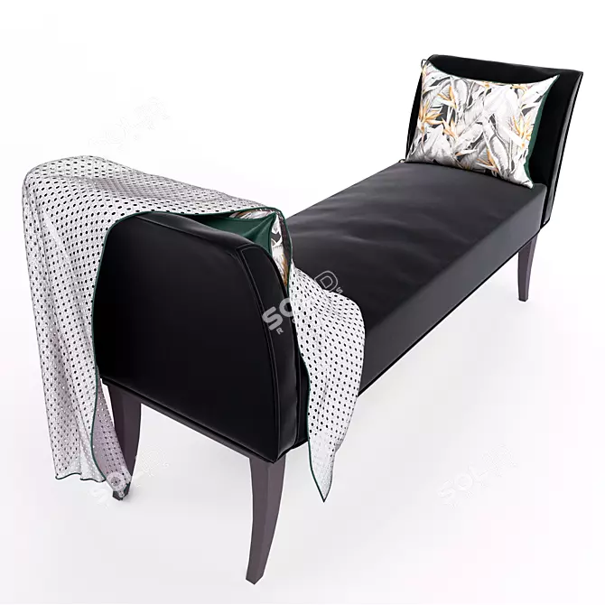 Goya Modern Bench - Stylish Seating for Any Space! 3D model image 1