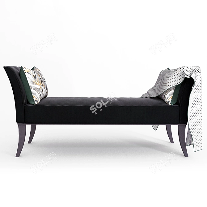 Goya Modern Bench - Stylish Seating for Any Space! 3D model image 4