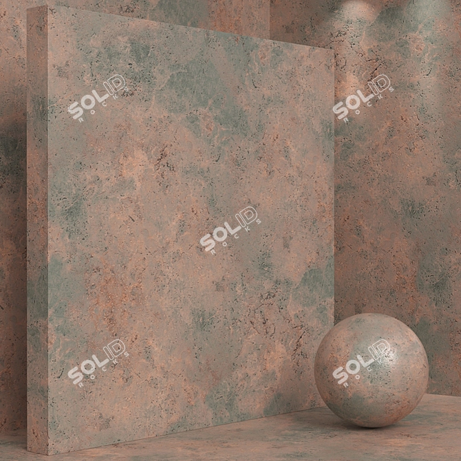 Seamless Concrete Plaster Set 3D model image 4