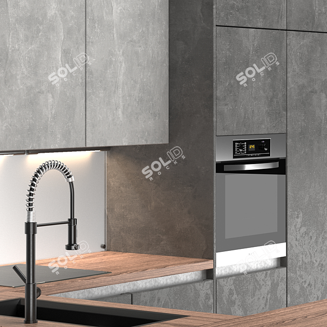 Modern Kitchen Maria Mix 22: 3DS Max 2014 & Corona 3D model image 2