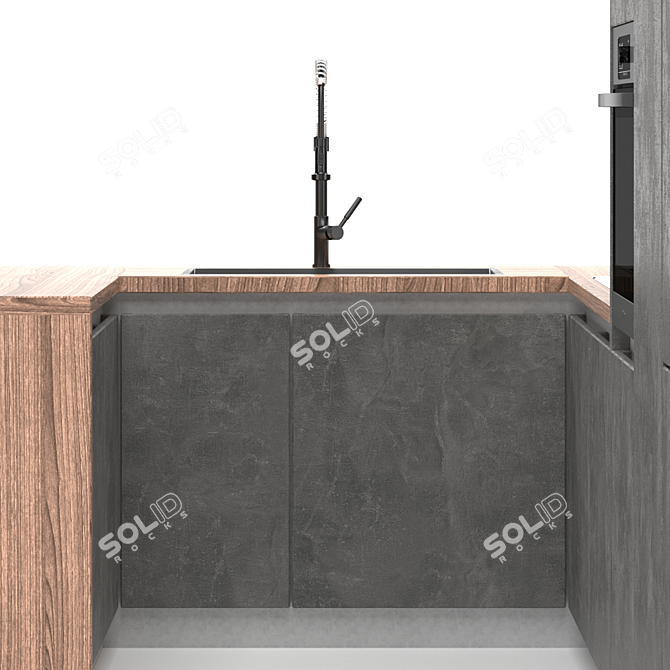 Modern Kitchen Maria Mix 22: 3DS Max 2014 & Corona 3D model image 4