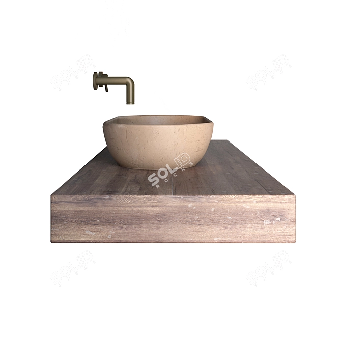 Archived Concrete Sink 3D model image 5