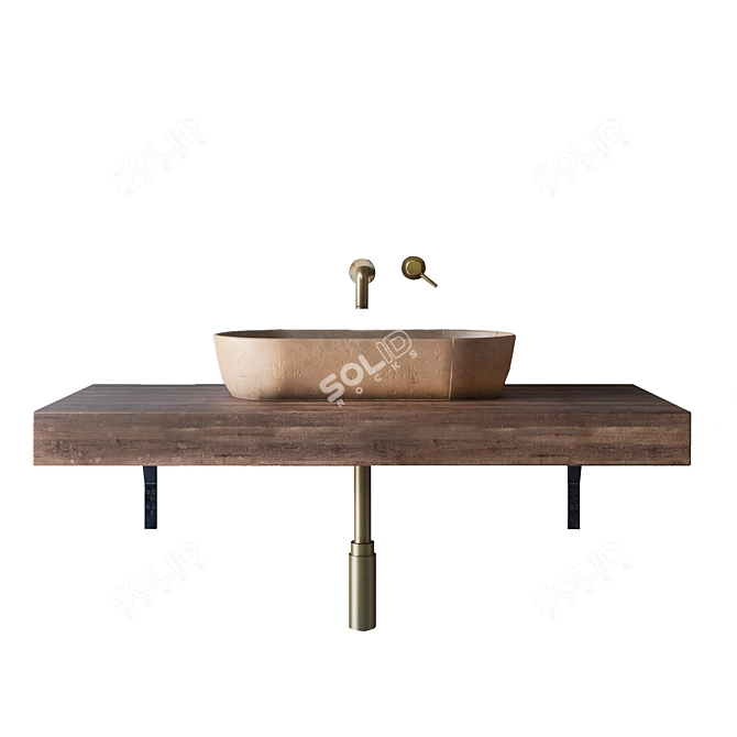 Archived Concrete Sink 3D model image 9