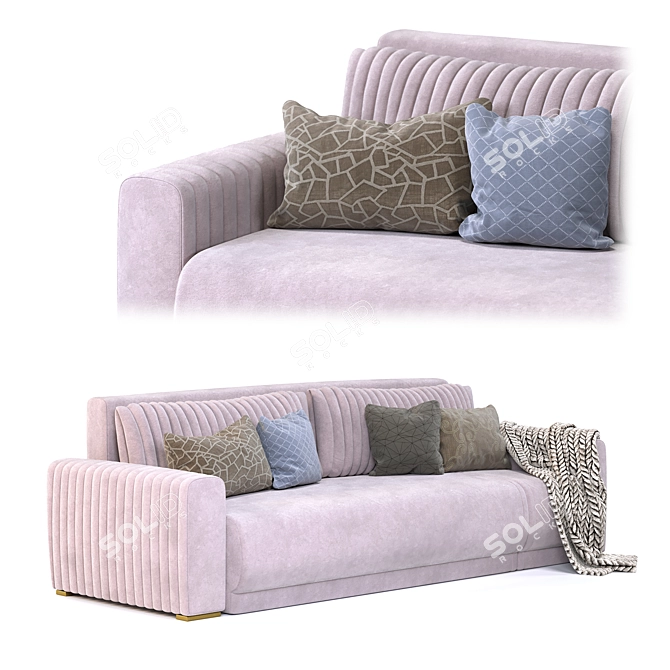 Opium Dream Sofa: Luxury in 5 Words 3D model image 2