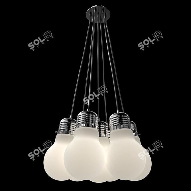 Buld Chandelier by ST Luce 3D model image 2