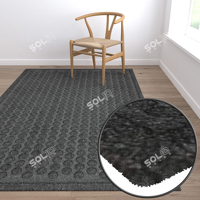 High-Quality Carpet Set 743 3D model image 5