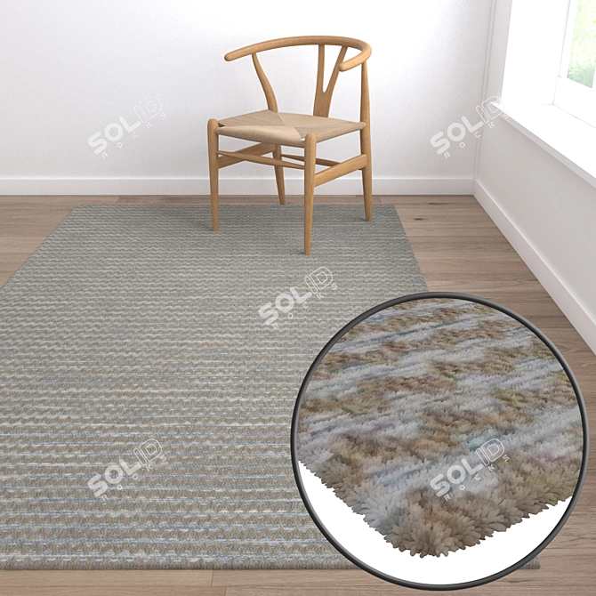 Deluxe Carpet Set: High-Quality Textures for Close and Distant Views 3D model image 5