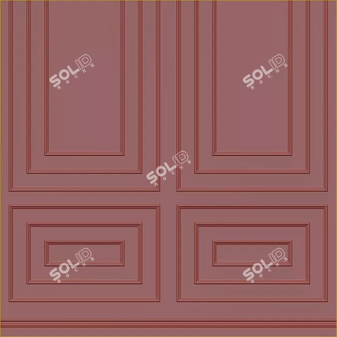 Frosted Almond Decorative Plaster 3D model image 3