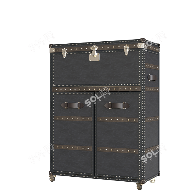 Luxury Mayfair Bar Cart 3D model image 4