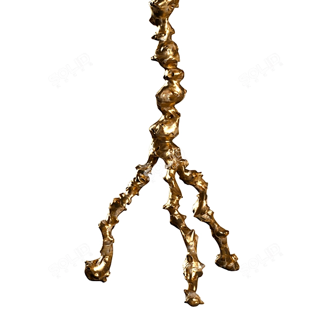 Grotto Bronze Floor Lamp 3D model image 3