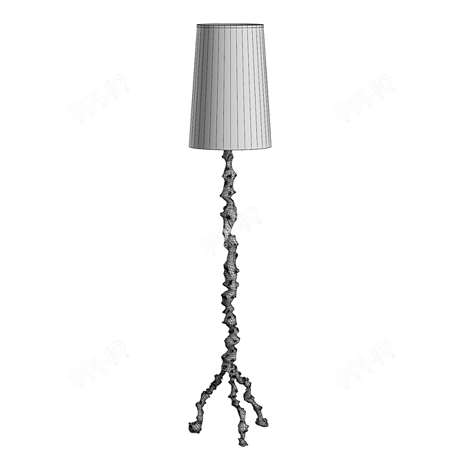 Grotto Bronze Floor Lamp 3D model image 5