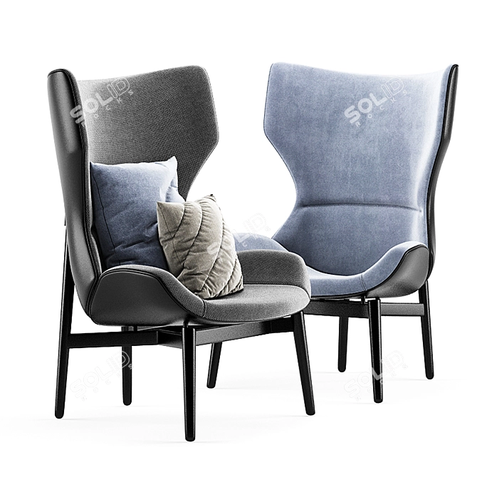 Luxury Jorgen Armchair: Exquisite Elegance 3D model image 3