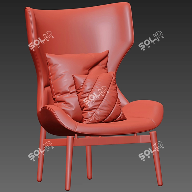 Luxury Jorgen Armchair: Exquisite Elegance 3D model image 1