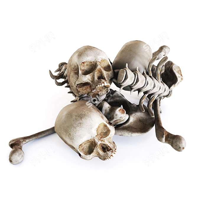 Grim Collection: Skull Pile 3D model image 1