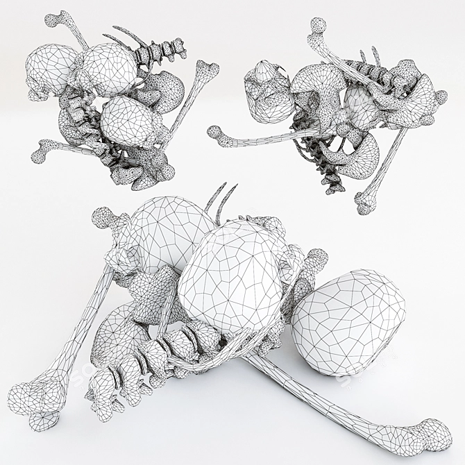 Grim Collection: Skull Pile 3D model image 5