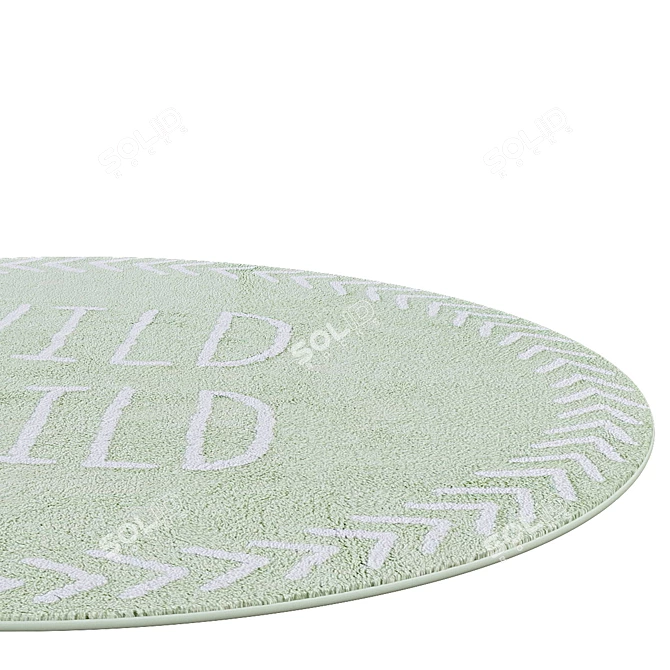 Luxury Circle Rugs | Vintage Texture 3D model image 2