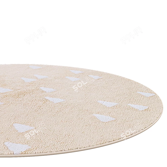 Elegant Round Rugs | No. 007 3D model image 2