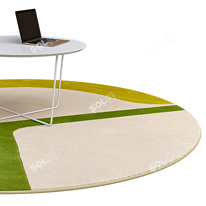  Modern Circle Rugs | No. 008 3D model image 2