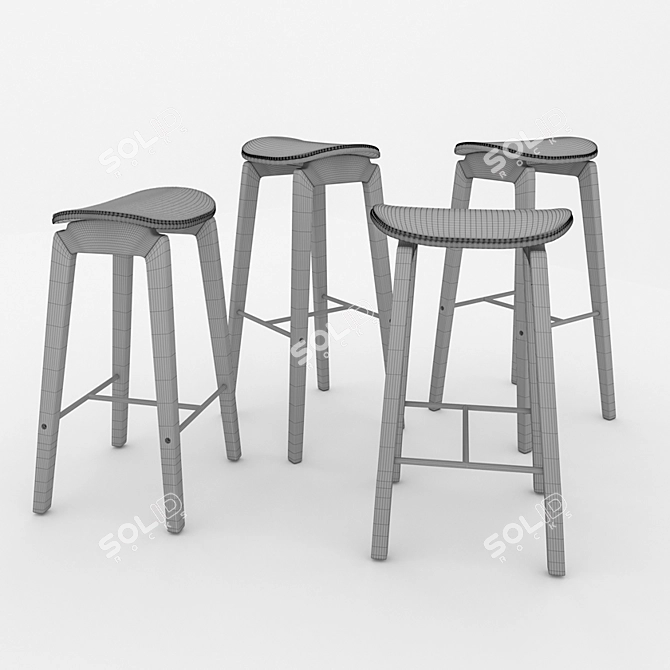 NORR11 NY11 Bar & Dining Chairs 3D model image 5