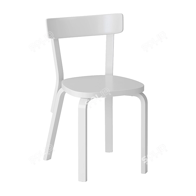 Artek Aalto Chair 69: Timeless Design for Your Interior 3D model image 1