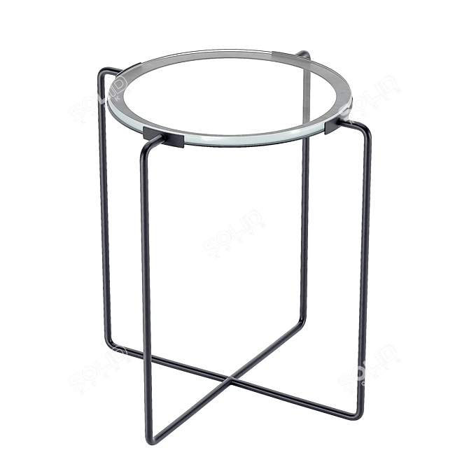 Sleek Artilleriet Side Table 3D model image 2