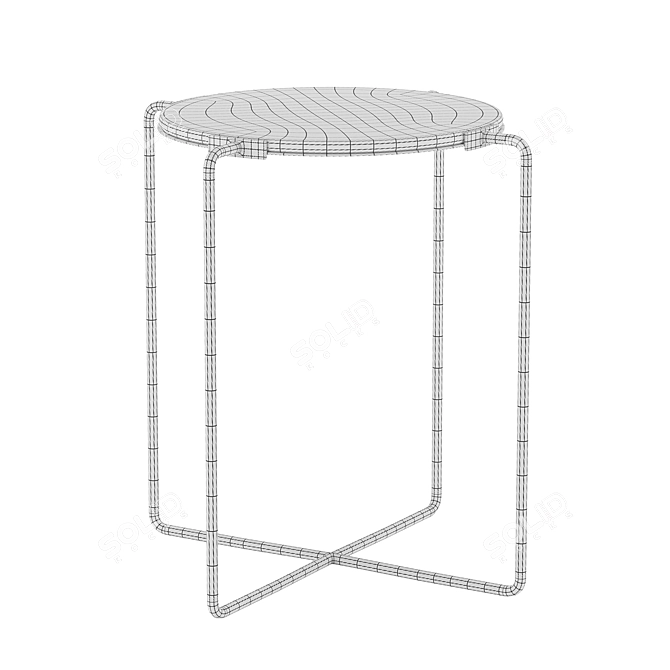 Sleek Artilleriet Side Table 3D model image 3