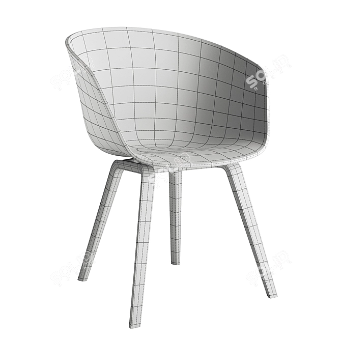 Modern Minimalist AAC22 Chair 3D model image 3