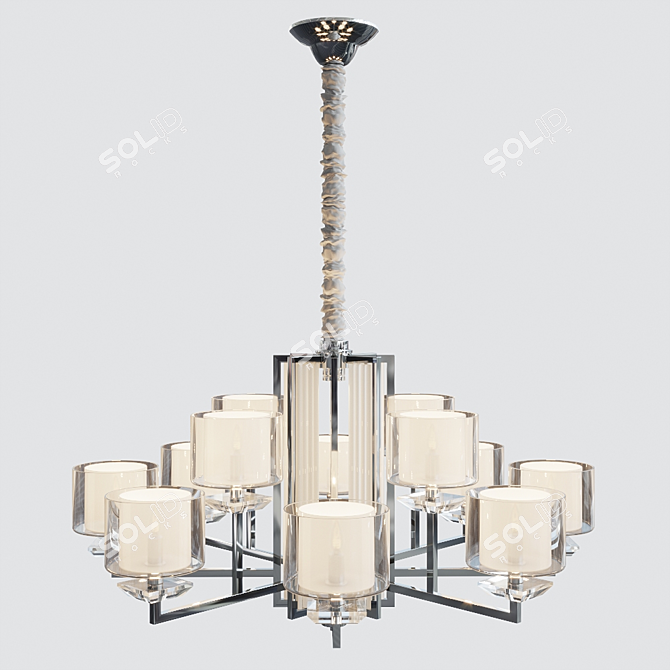 Newport 4400 Chandelier: Elegant and Spacious 3D model image 1