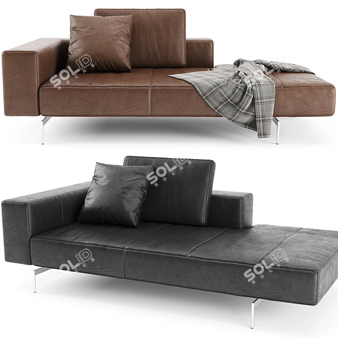 BoConcept Amsterdam Lounging: Modern Lounging Sofa in Multifold Dimensions 3D model image 1