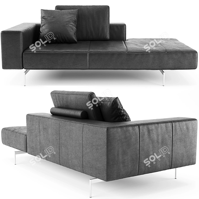 BoConcept Amsterdam Lounging: Modern Lounging Sofa in Multifold Dimensions 3D model image 3