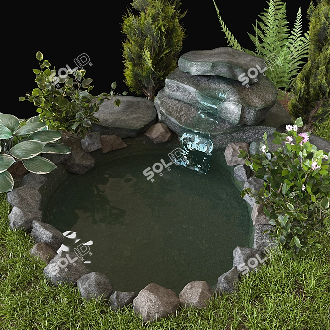 Alpine Meadow 3D Model 3D model image 4