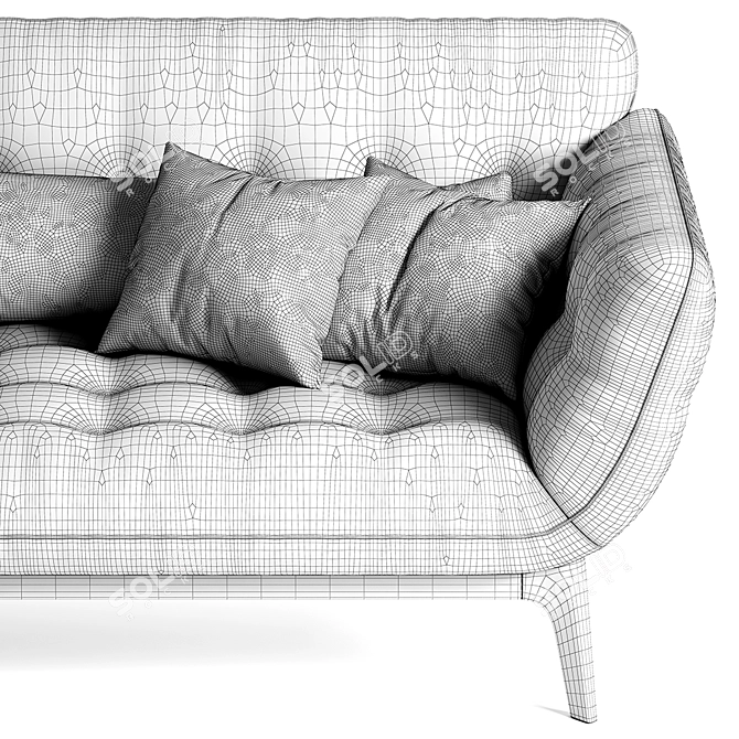 Contemporary Elegance: Roche Bobois Parcours Sofa 3D model image 3