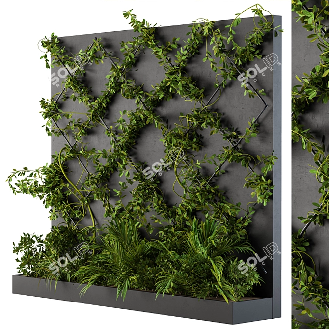 Green Oasis - Living Wall Art 3D model image 2