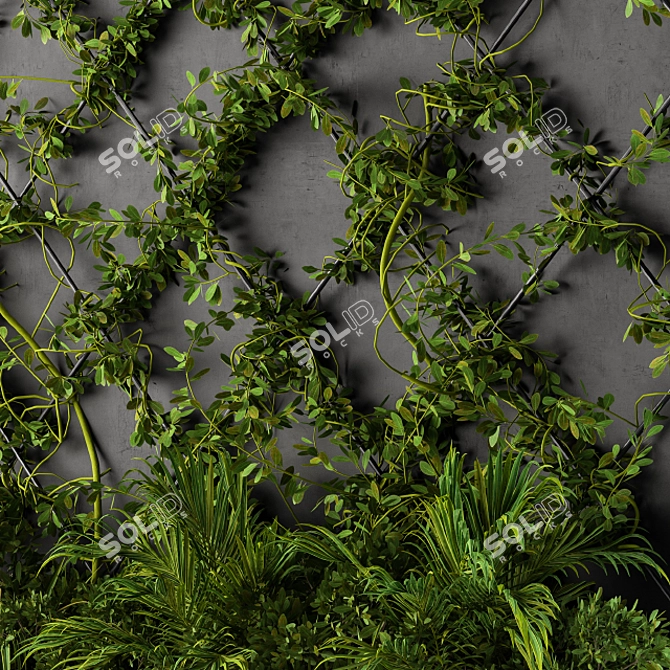 Green Oasis - Living Wall Art 3D model image 3